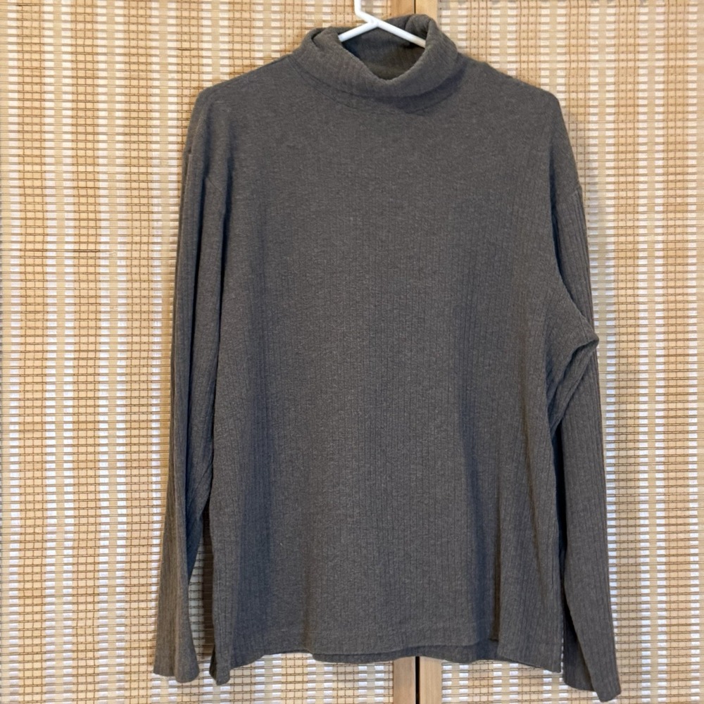 Alfani Womens L Sweater Tan Long Sleeve Turtleneck Preppy School Casual Outdoor‎